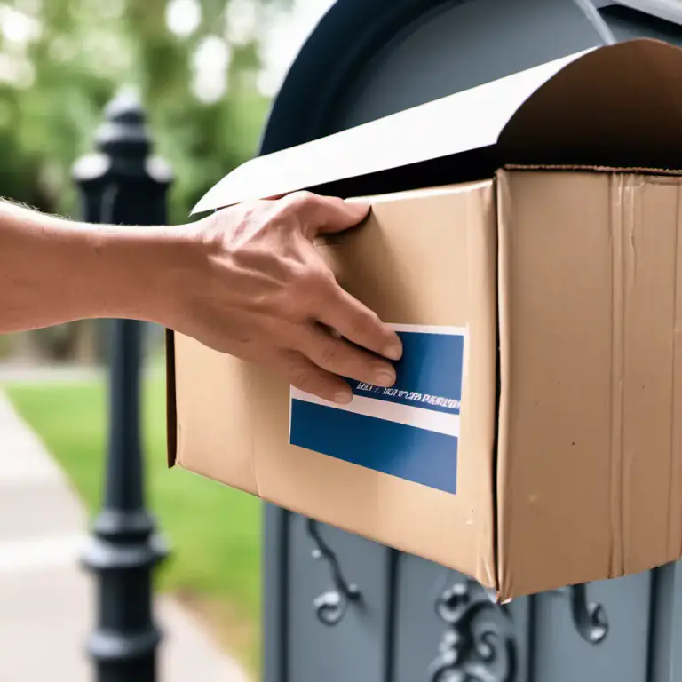 Visual representation of "post" - To send a letter or parcel by mail.