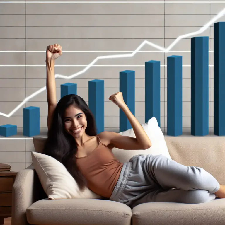 Visual representation of "comfortable" - A large amount, enough to be sure or feel secure