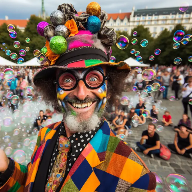 Visual representation of "whack" - A crazy or eccentric person