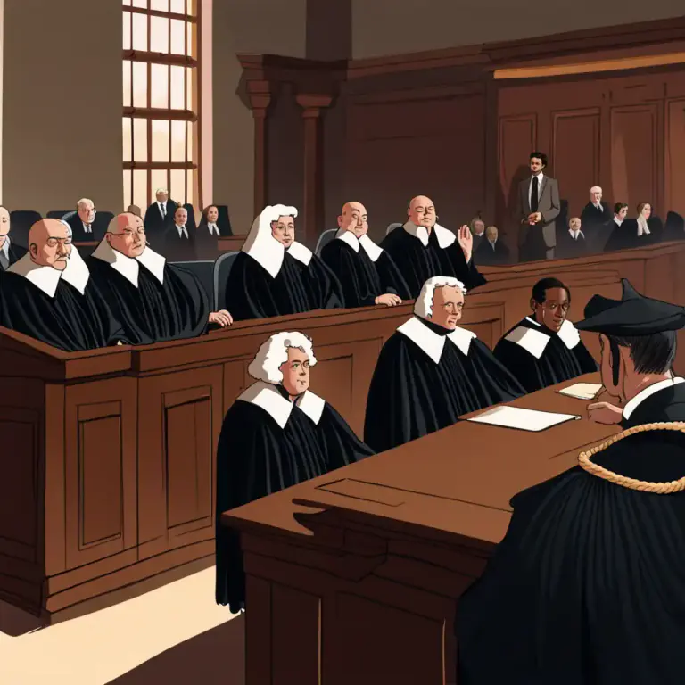 Visual representation of "judiciary" - A group of judges or a judge who have the main responsibility in a court of law.