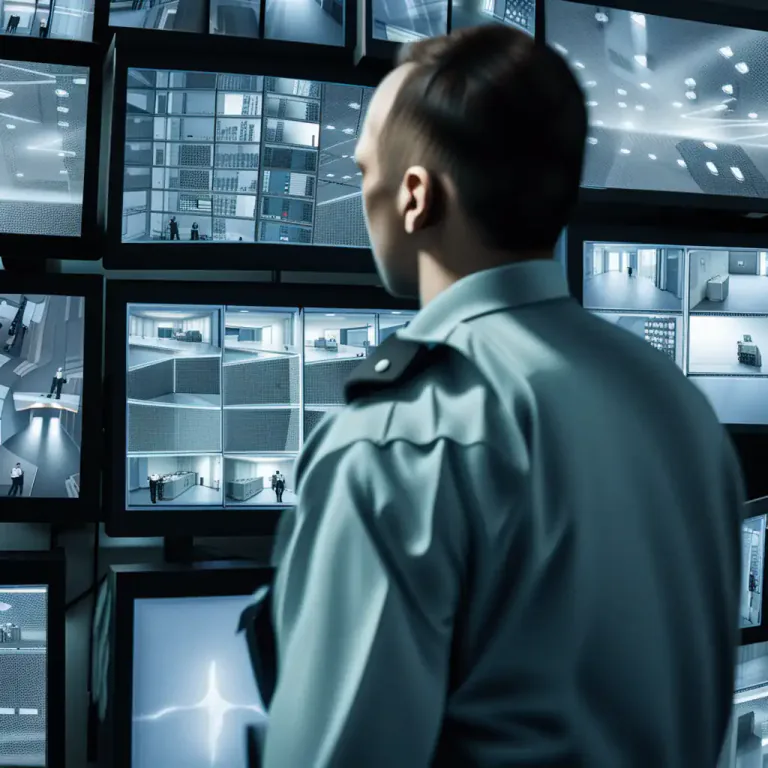 Visual representation of "vigilance" - The action or state of keeping continual watch and attention to detect or avoid potential threats or dangers.