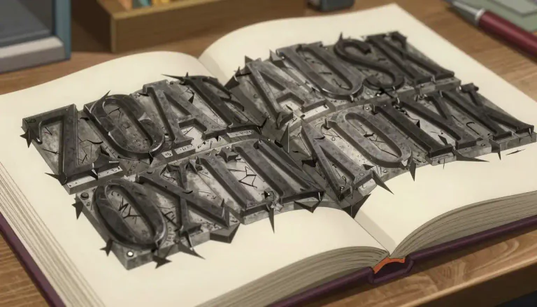 Visual representation of "fraktur" - A style of blackletter typeface characterized by its angular and broken letterforms, widely used in German-speaking countries.