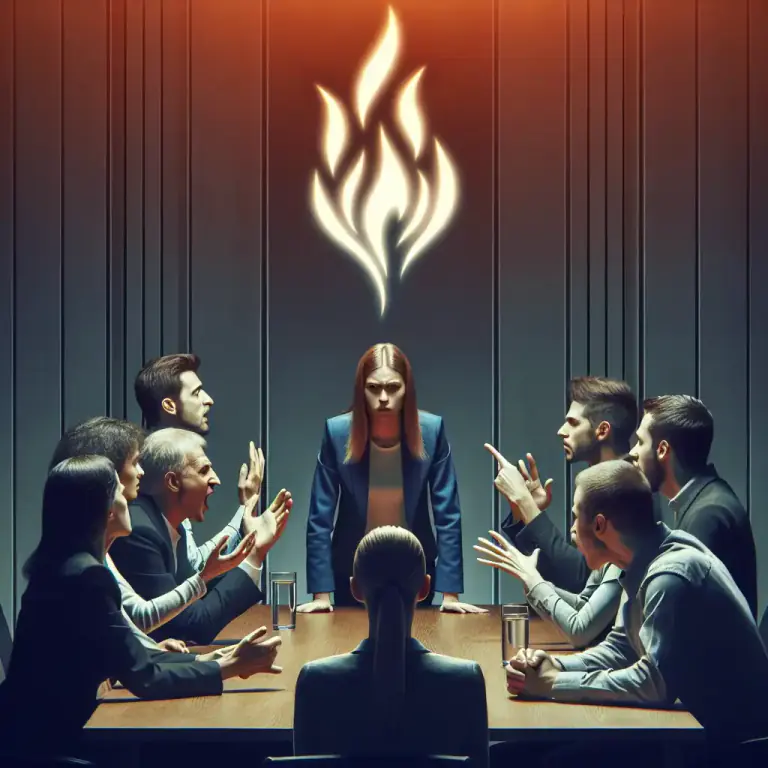 Visual representation of "flare" - To burn with a sudden intensity or to suddenly become angry or more intense.