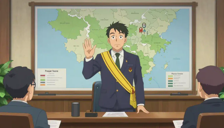 Visual representation of "governor" - A person who is in charge of governing a state or region in a country.
