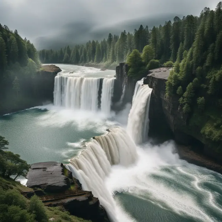 Visual representation of "roar" - A loud noise as of wind or water.