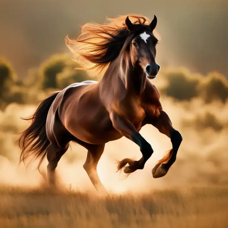 Visual representation of "unbroken" - Not having been subdued or tamed