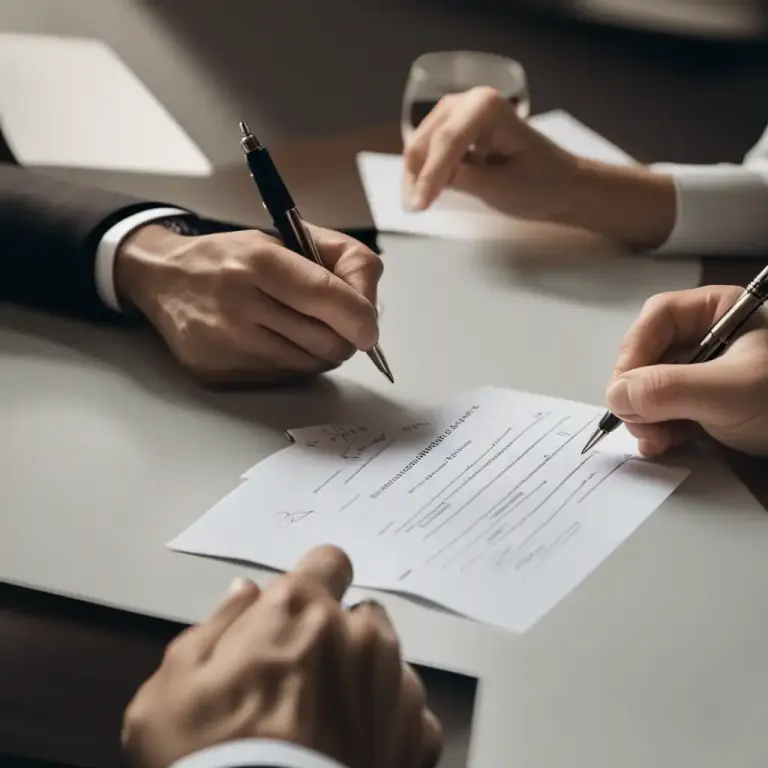 Visual representation of "performance" - The initiating or completion of a legal document or contract