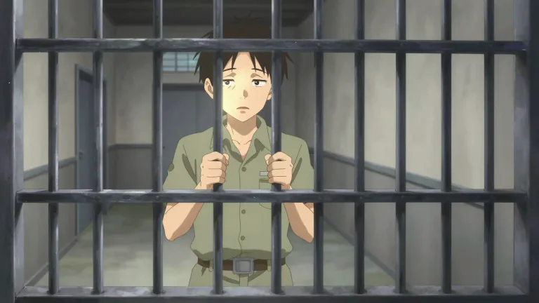Visual representation of "inmate" - A person who is kept in a prison or a hospital for the mentally ill.
