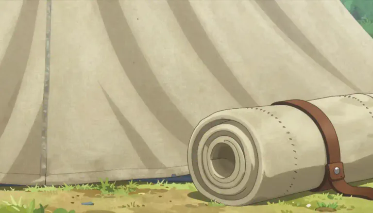 Visual representation of "canvas" - A strong, rough fabric used for making things like tents, sails, and bags.