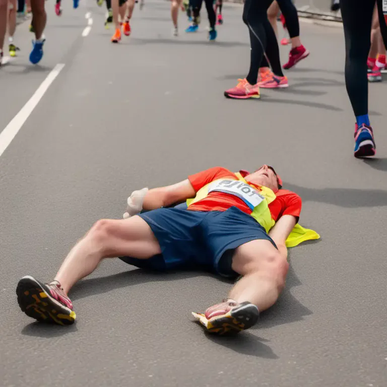 Visual representation of "as flat as a pancake" - Someone who is in a poor physical condition