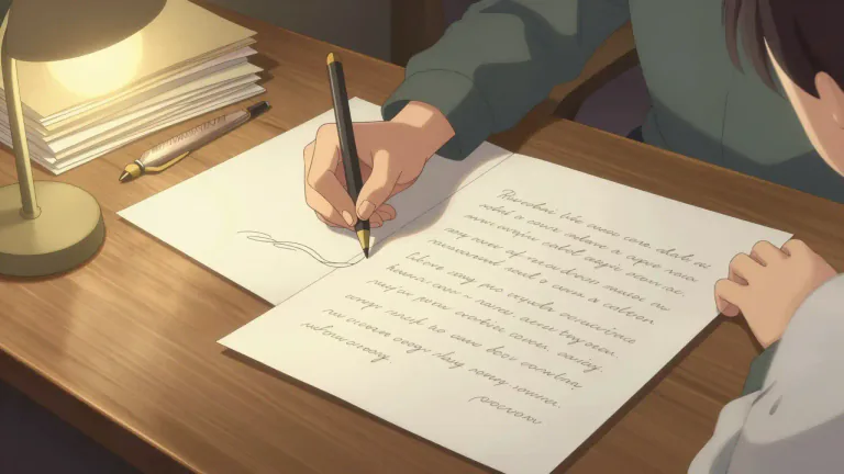 Visual representation of "prose" - Writing or speech in its normal continuous form, without the rhythmic structure of poetry.