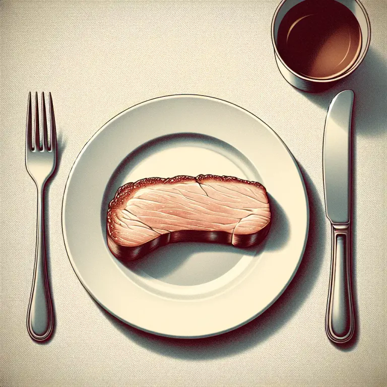 Visual representation of "loin" - The part of an animal that is used for food and is around the waist area.