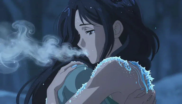 Visual representation of "chill" - A feeling of coldness.