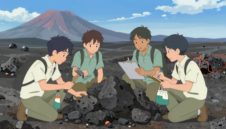Visual representation of "fieldwork" - The practical work done by researchers in the natural environment, rather than in a laboratory or office.