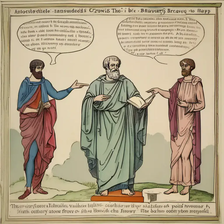 Visual representation of "the happy/golden mean" - In philosophy, specifically in Aristotle's works, the virtue that lies in between deficiency and excess.