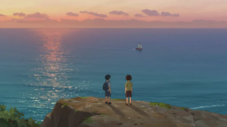 Visual representation of "afar" - From or at a great distance.