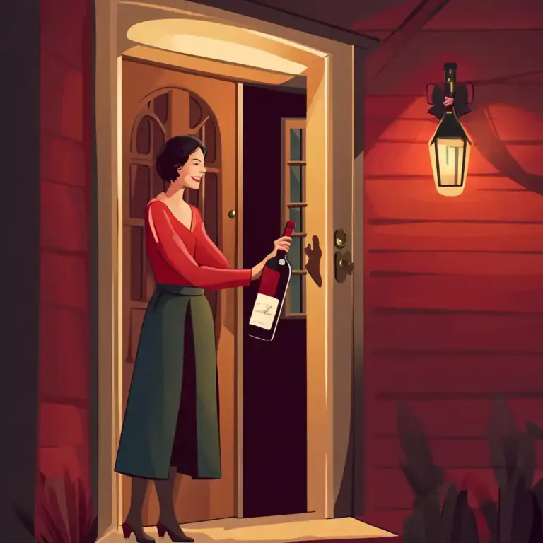 Visual representation of "come by" - To visit someone at their place