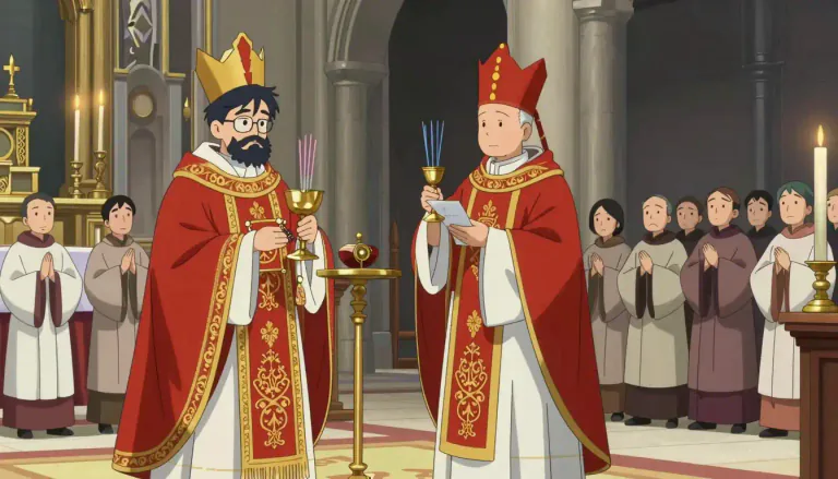 Visual representation of "popery" - Practices, beliefs, and ceremonies that are used in the Catholic Church, sometimes used negatively by non-Catholics.