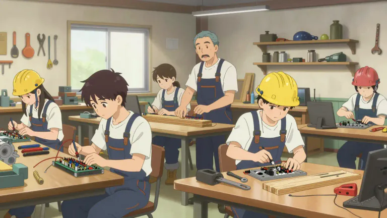 Visual representation of "vocational" - Serving a practical use or relating to a person's employment or occupation.
