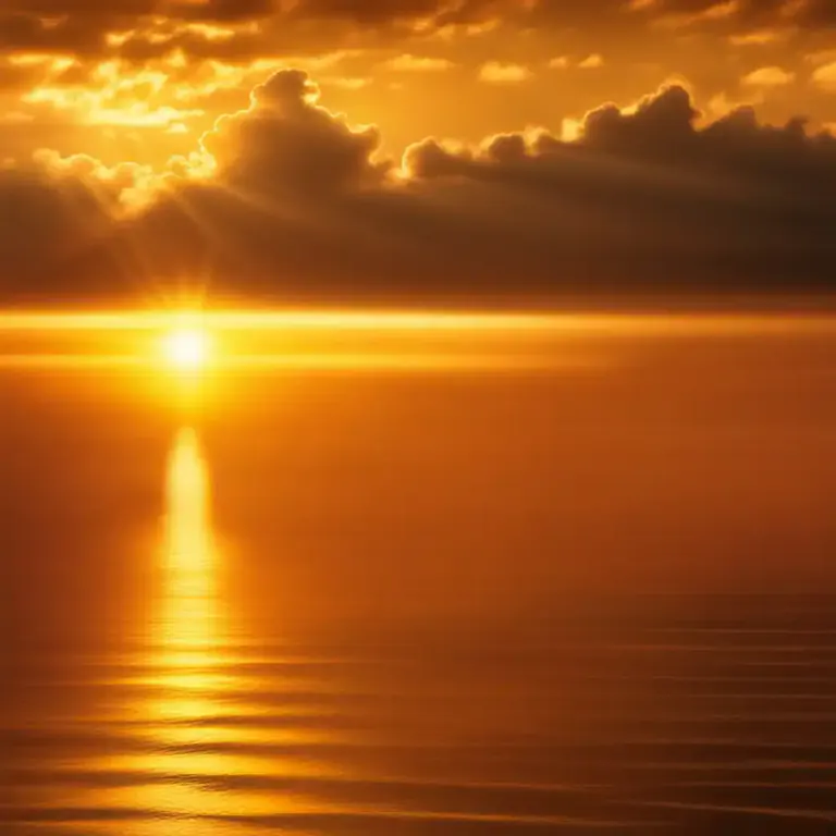 Visual representation of "glory" - The beauty or brilliant radiance that is associated with divine things