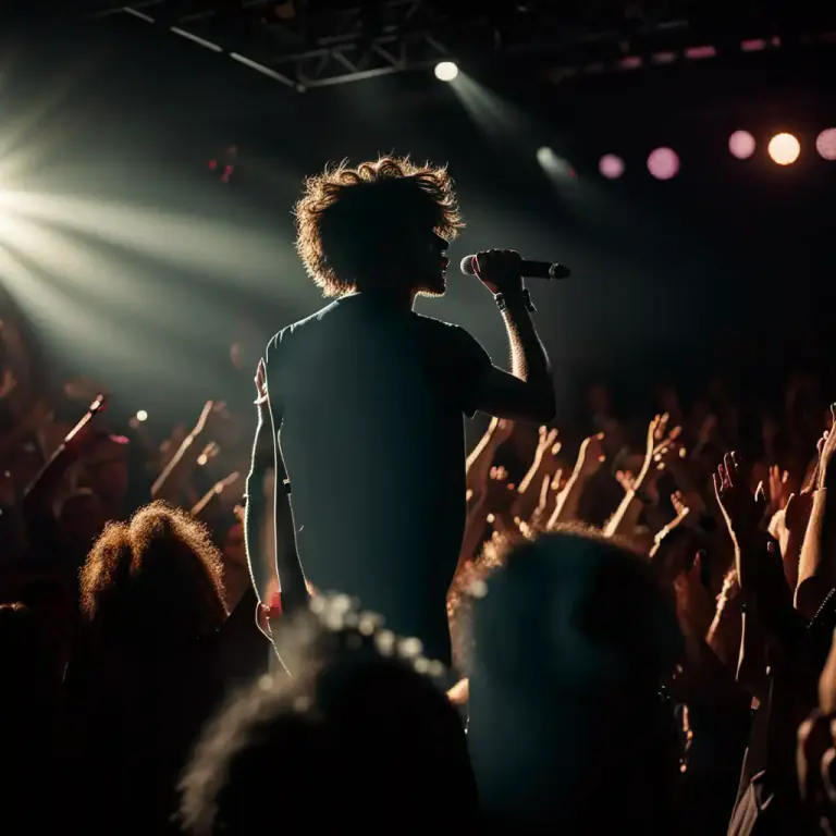Visual representation of "steal the show" - To get the most attention or admiration, especially in a performance or event