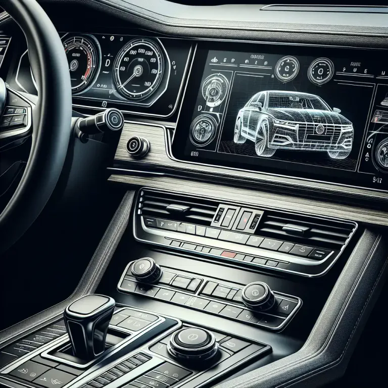 Visual representation of "fascia" - A trim piece in car interior especially around a dashboard