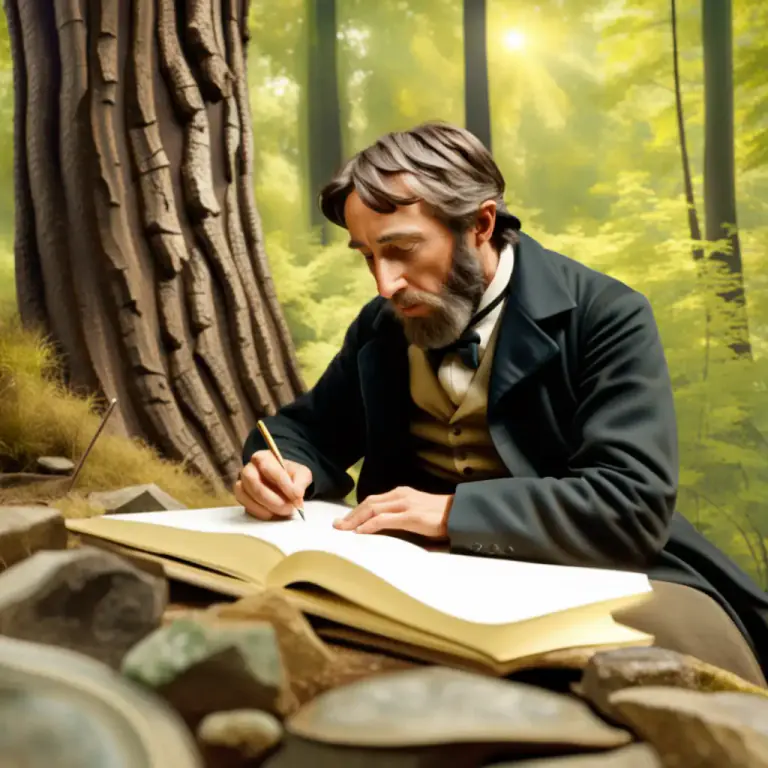 Visual representation of "transcendentalism" - A literary movement of the mid-19th century, primarily in the U.S, propogating an intuitive and spiritual above empirical and material way of understanding life.
