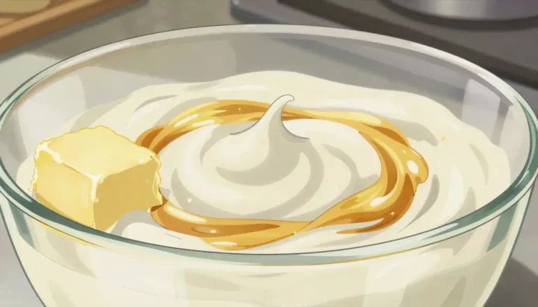 Visual representation of "butterfat" - Butterfat is the fatty material found in milk and cream, contributing to the flavor and texture of dairy products.