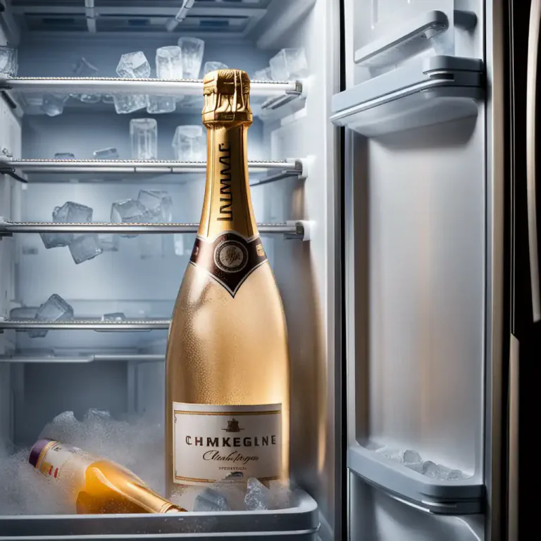 Visual representation of "on ice" - Stored in a cool place, especially a fridge