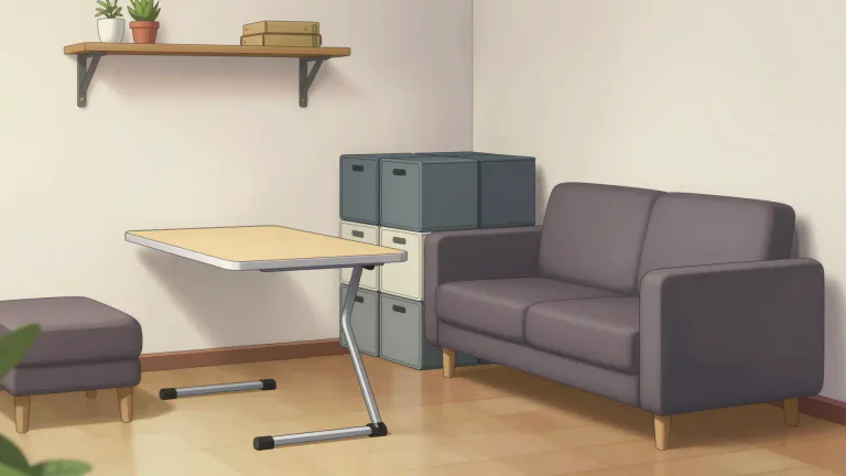 Visual representation of "compactly" - In a way that does not take up much space