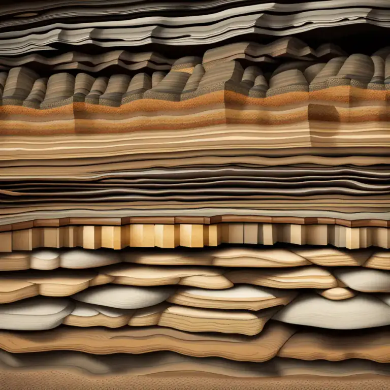 Visual representation of "sedimentary" - Referring to rocks formed from sediment accumulated over time