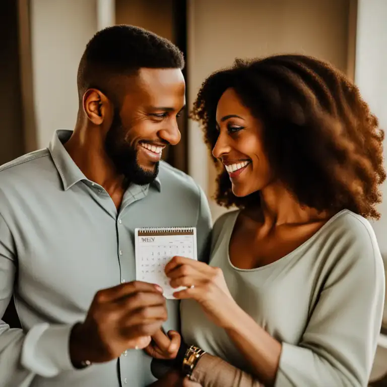 Visual representation of "betrothed" - Engaged to be married.