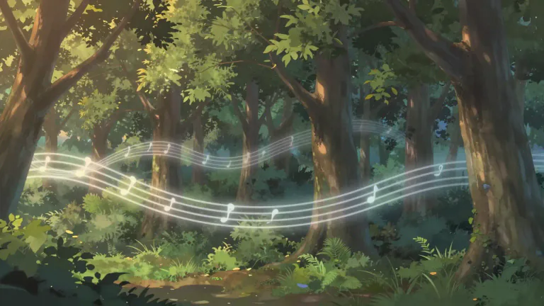 Visual representation of "euphonious" - Pleasing to the ear