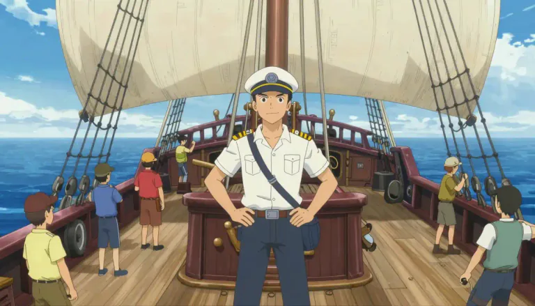 Visual representation of "abaft" - In or at the back of a ship.