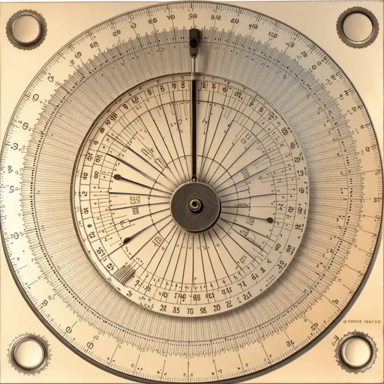 Visual representation of "dial" - A system of lines or ranges used for measurement