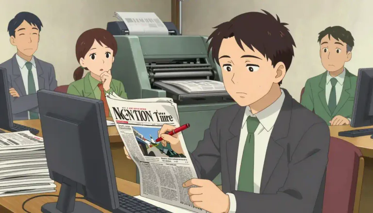 Visual representation of "editorial" - An article in a newspaper that expresses the opinion of the editors or publishers