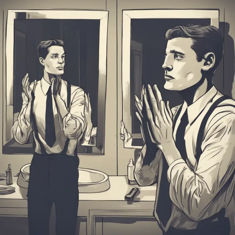 Visual representation of "full of yourself" - Acting in a way that shows too much self-satisfaction or self-importance