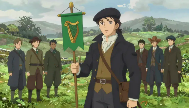 Visual representation of "fenian" - A member of a 19th-century Irish nationalist group or their modern-day followers.