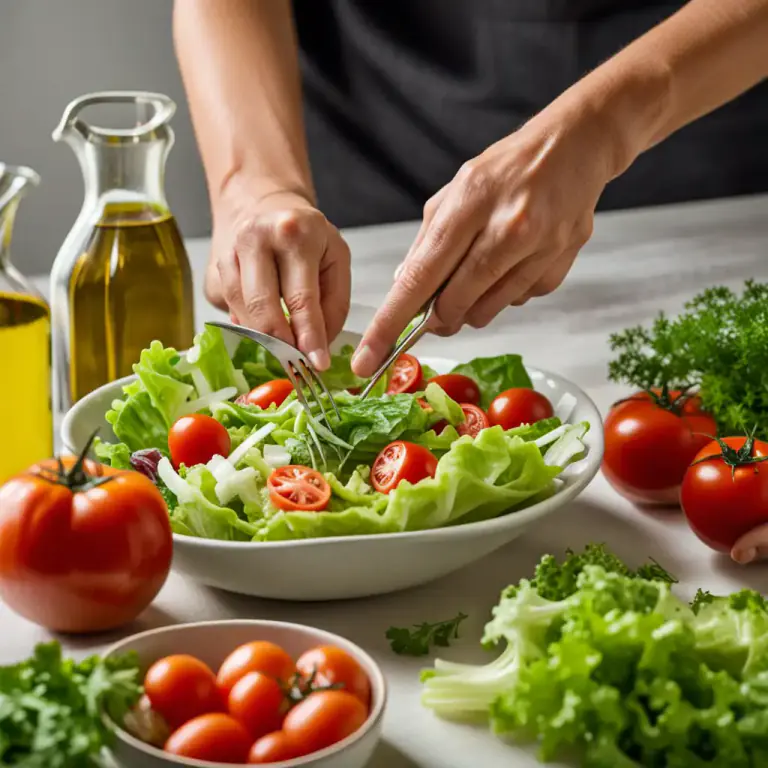 Visual representation of "toss" - To mix food ingredients lightly