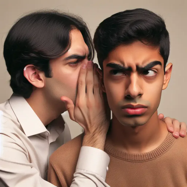 Visual representation of "let" - To make a sound or fact known.