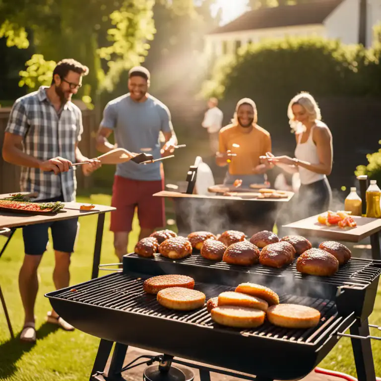 Visual representation of "barbecue" - To cook food on a barbecue