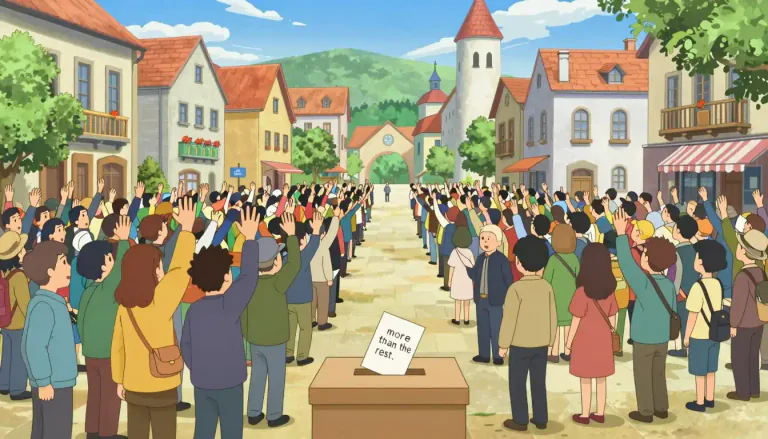 Visual representation of "majority" - A number that is more than the total of the rest of the numbers