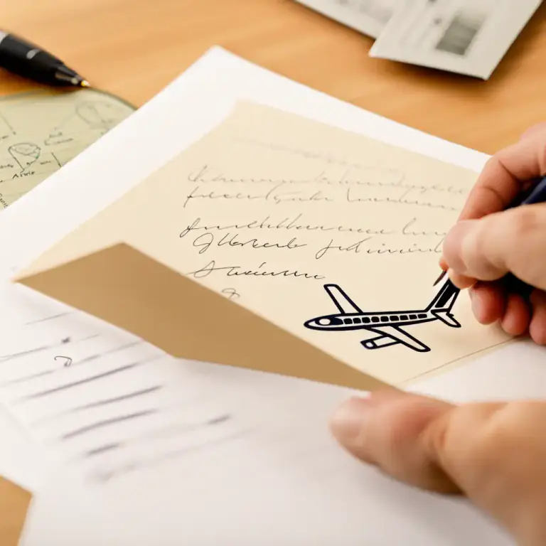 Visual representation of "correspond" - To communicate by exchanging letters