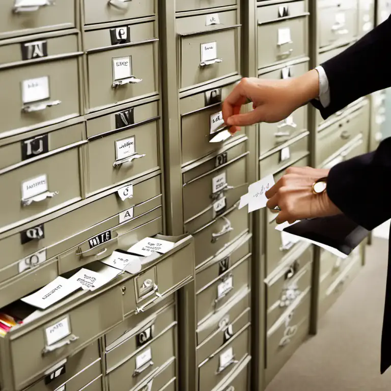 Visual representation of "file" - Arrange (documents) in convenient order for storage or reference.