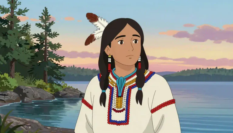 Visual representation of "chippewa" - A member of a Native American tribe originally from the Great Lakes region of North America.
