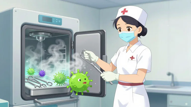 Visual representation of "sterilization" - The process of killing all germs or preventing something from reproducing