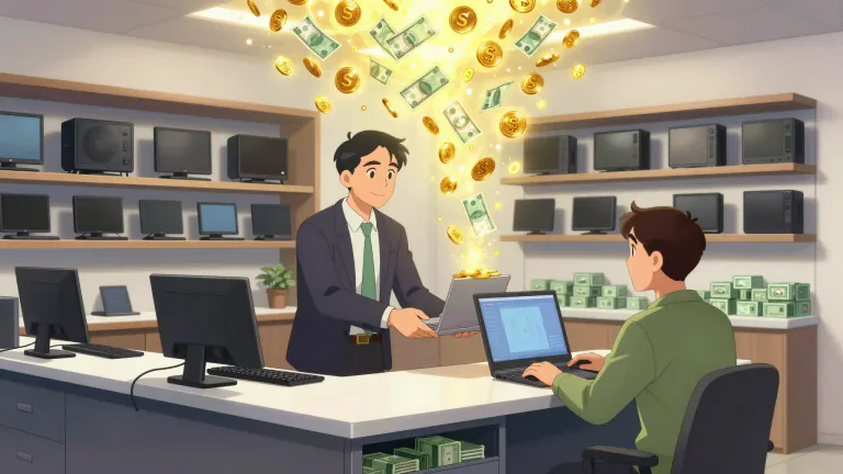 Visual representation of "lucrative" - Earning a lot of money from a trade or business.