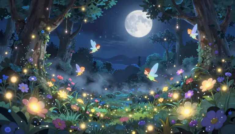 Visual representation of "fairyland" - A magical place filled with fairies or a place with unreal beauty or unreal characteristics.