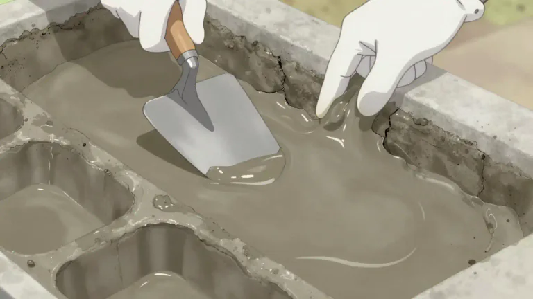 Visual representation of "solidify" - To make or become hard or firm
