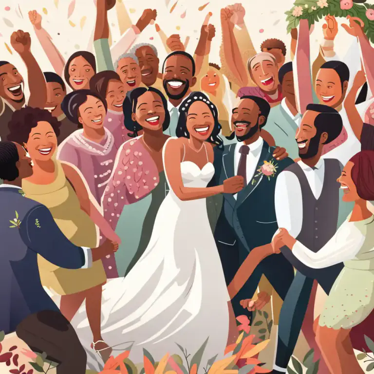 Visual representation of "kith and kin" - Friends and family